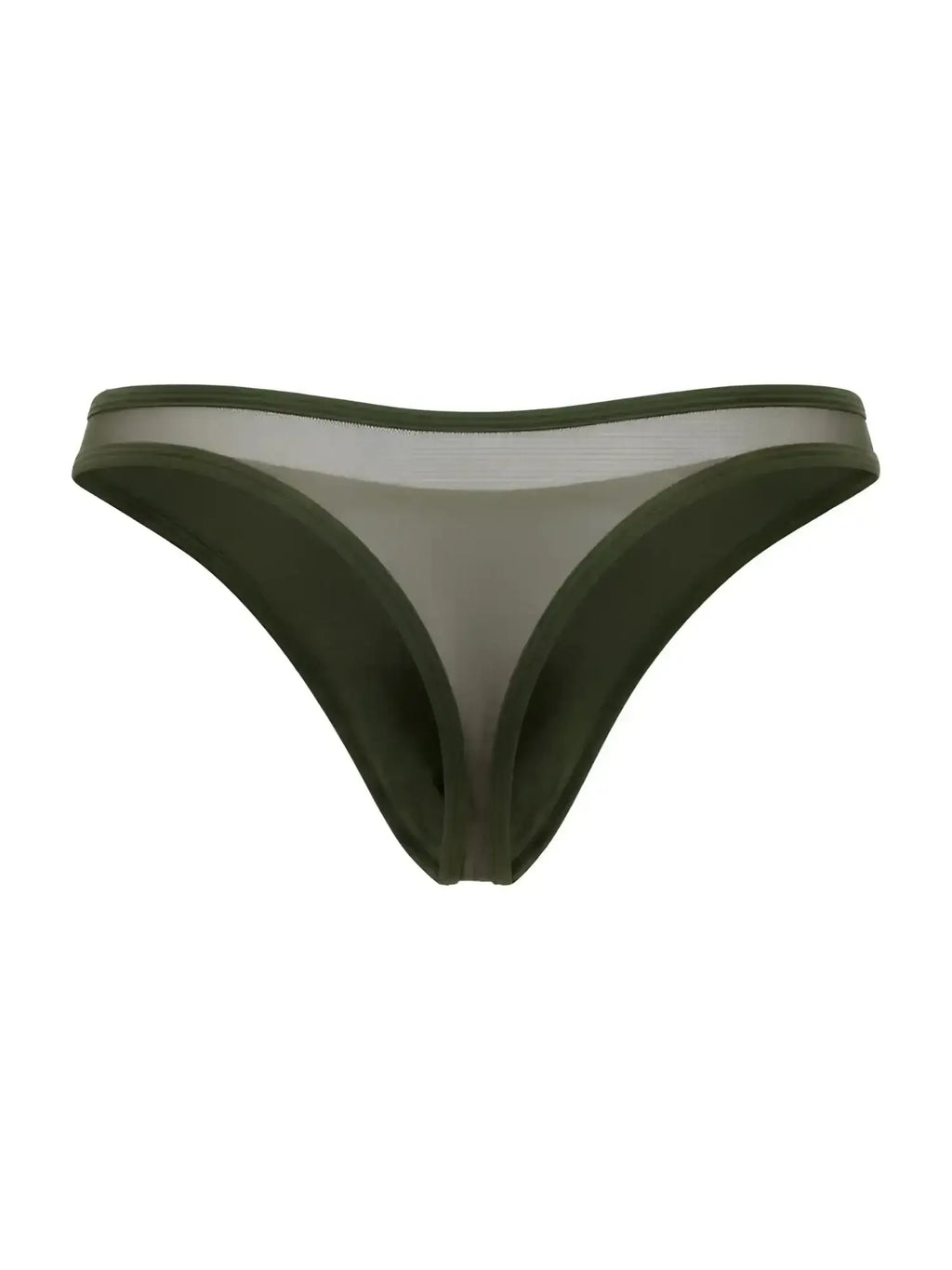 Front view of JOR 2354 Origin thong in green.