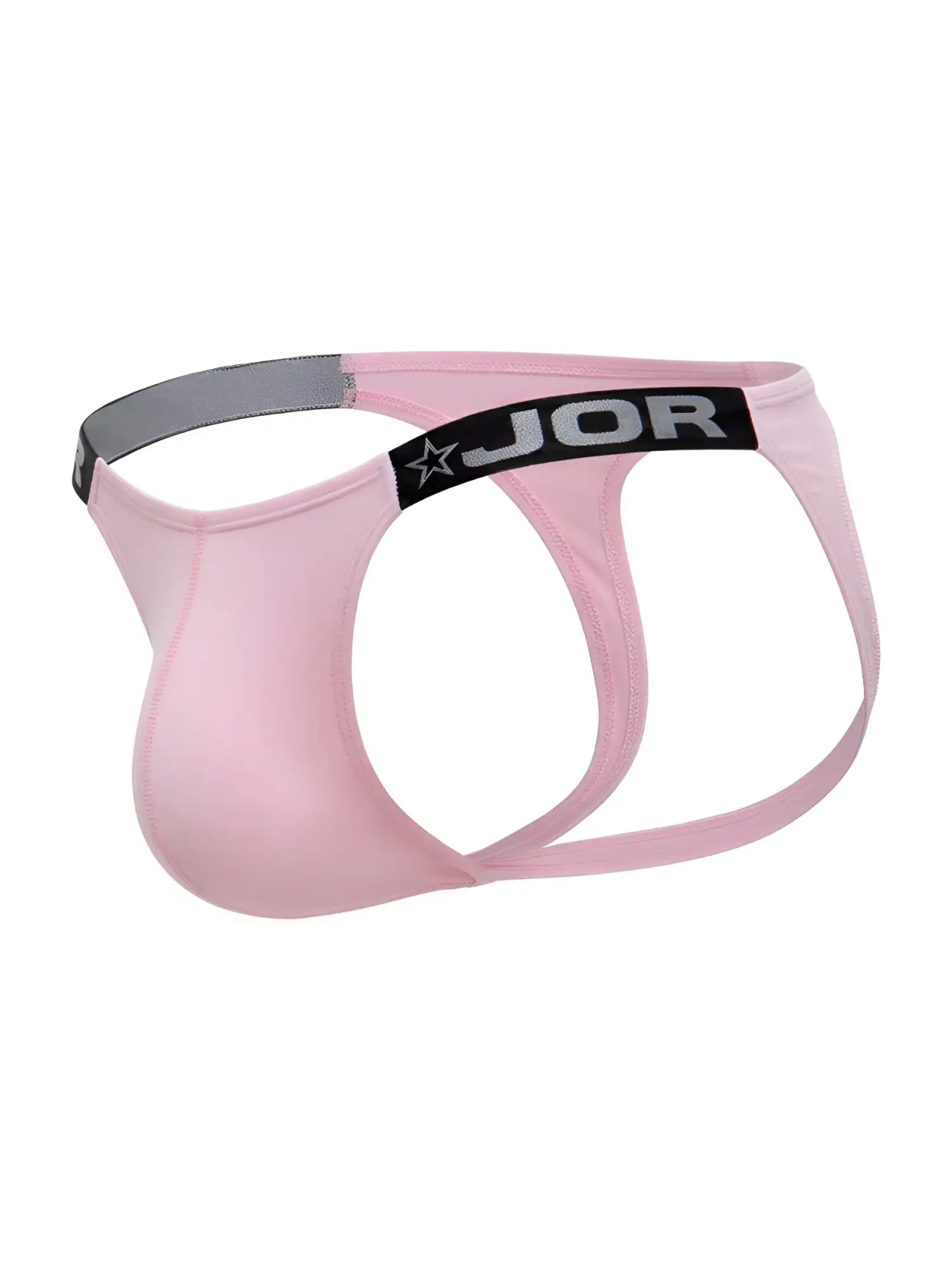 JOR 2356 Eros jockstrap in pink, side-angle product view.