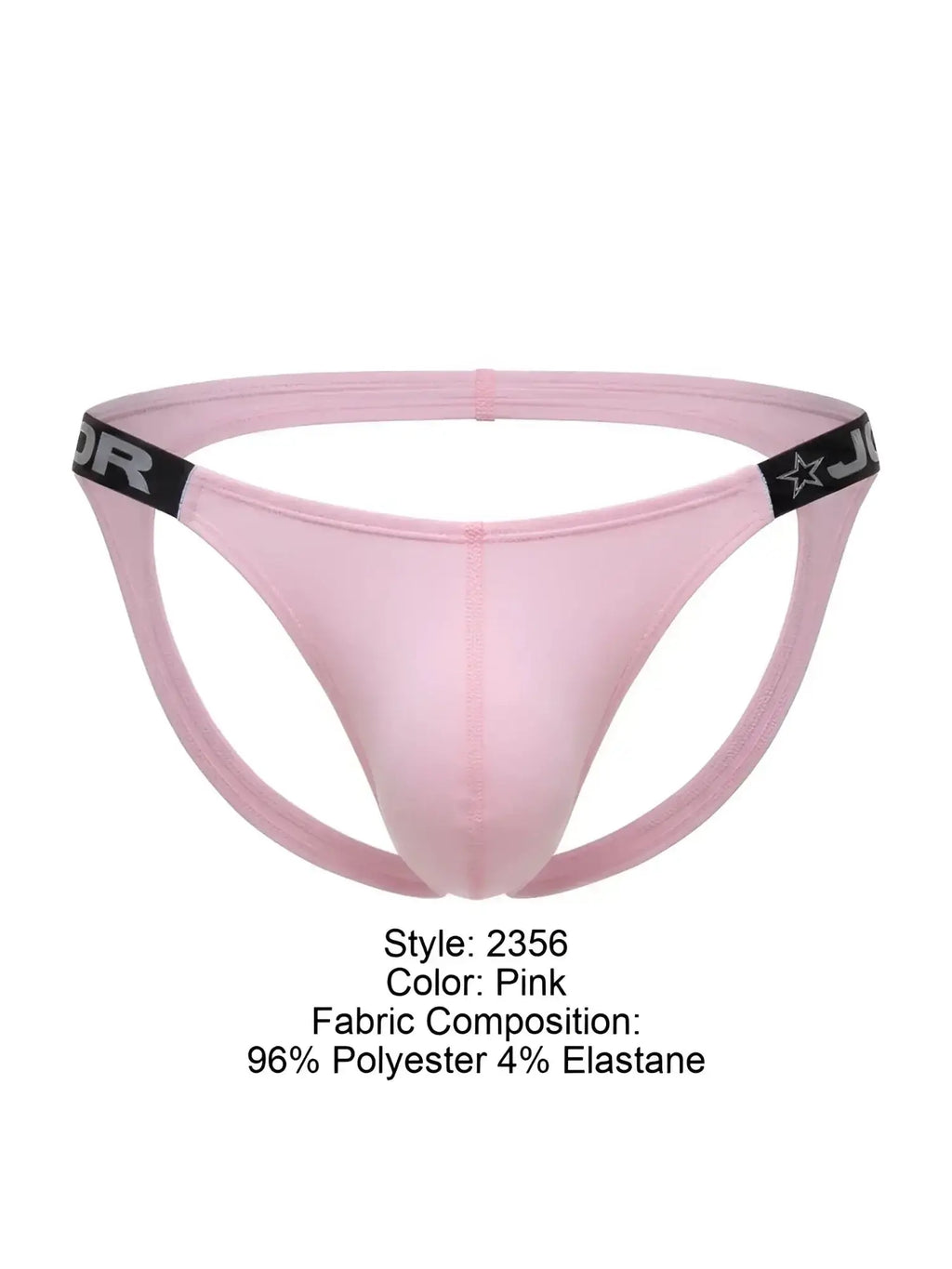Front view of the JOR 2356 Eros jockstrap in pink.