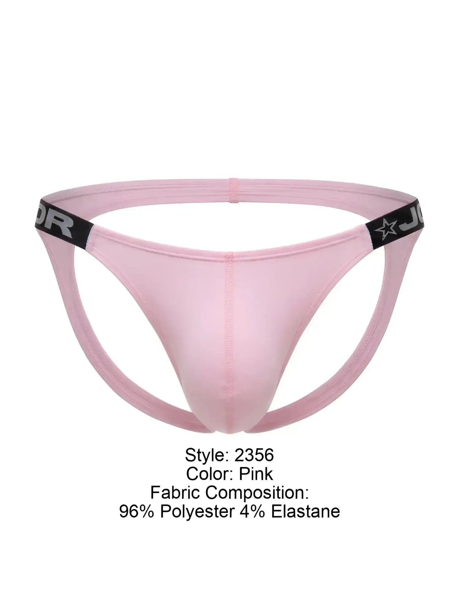 Front view of the JOR 2356 Eros jockstrap in pink.