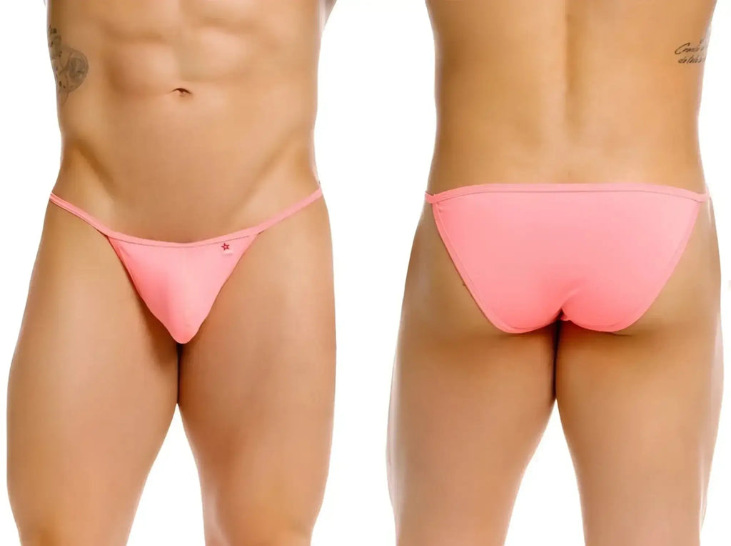 JOR 2358 Axel Bikini in Candy color, front and back view of men's underwear.
