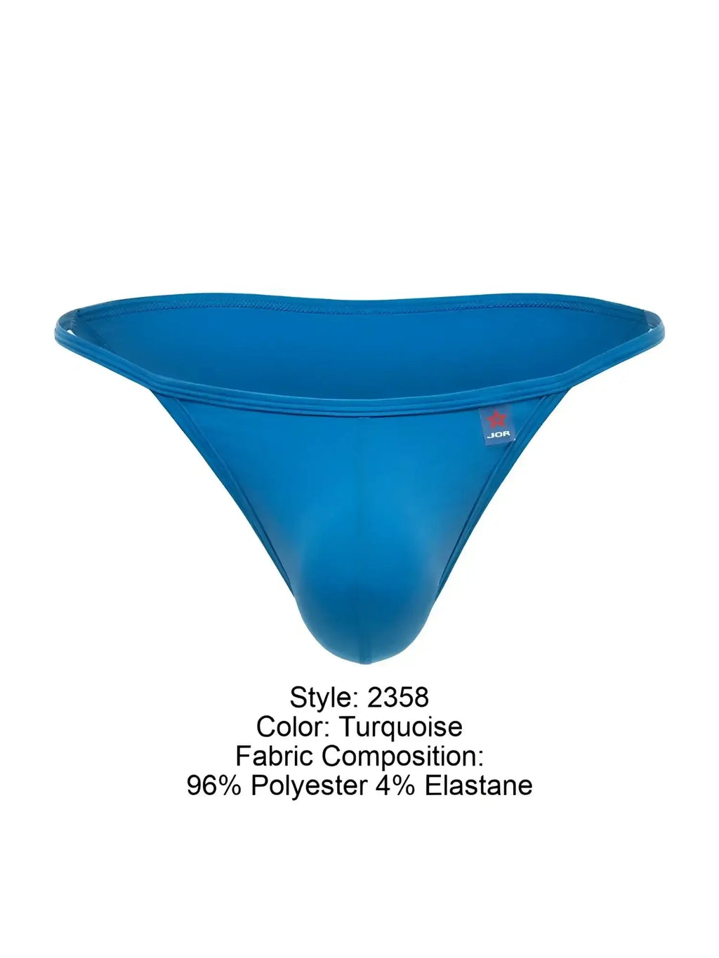 Front view of JOR 2358 Axel bikini in turquoise.