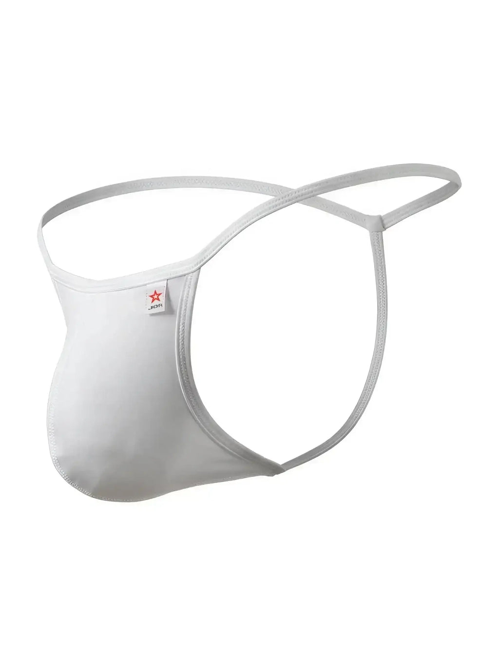 JOR 2359 Axel white G-string, side profile view of men's underwear against a white background.