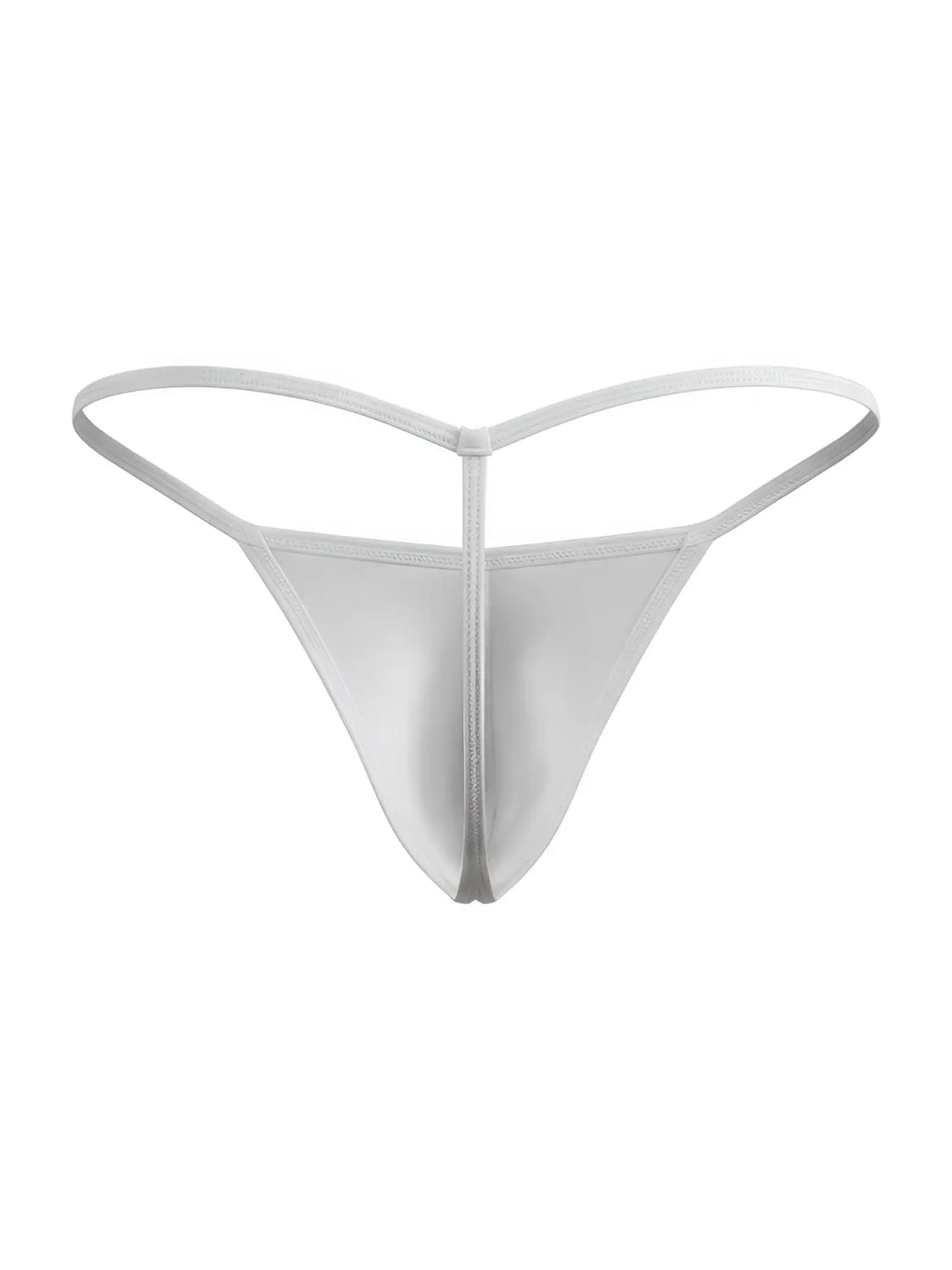 Front view of the white JOR 2359 Axel G-string.