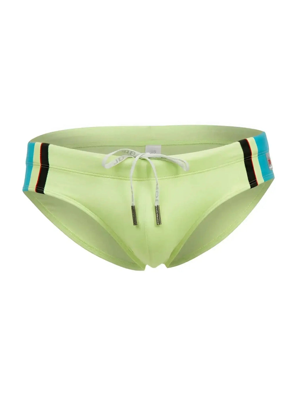 Front view of JOR 2384 Wind swim briefs in green.