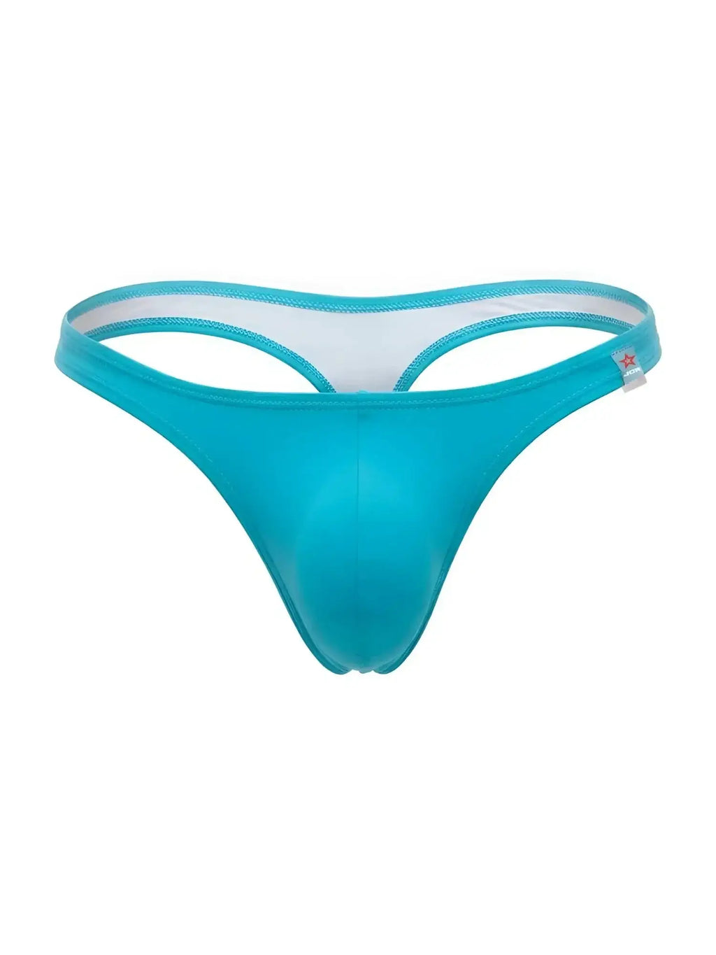 Front view of turquoise JOR 2389 Travel swim thongs.