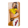 Jos jos tenty red rabbit vibrator with moving shaft rings in orange box with illustrated branding