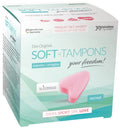 Pink heart-shaped soft stringless tampon made of sponge in a joydivision box made in germany 3 pc pack
