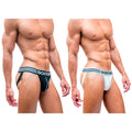 CA-RIO-CA Gostoso Varsity Cotton Jockstrap -2-pack Black & White pair Underwear