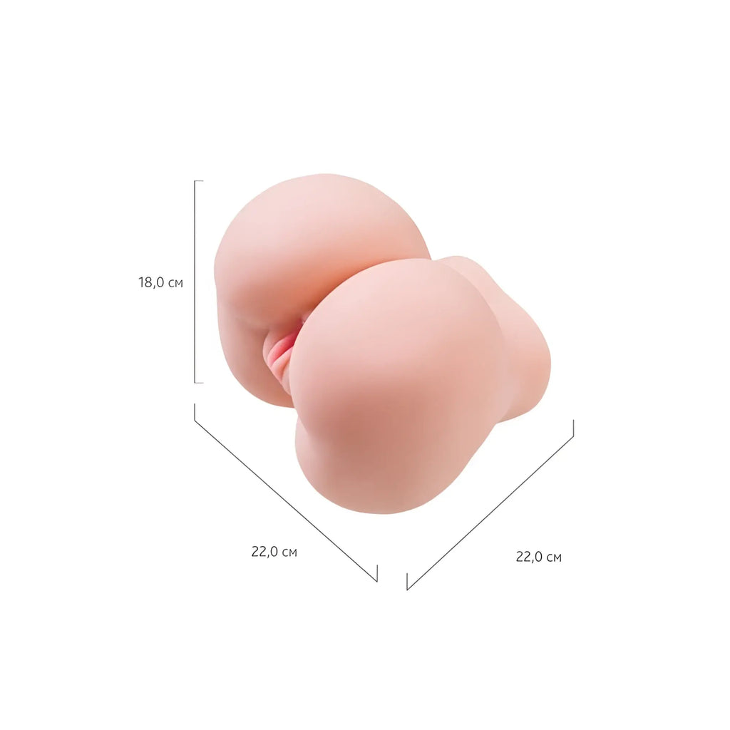Pink silicone butt plug 18 cm tall 22 cm wide juicy juicy butt masturbator amanda for intimate pleasure