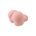 Pink silicone butt plug with smooth rounded contours and subtle seam detail in the juicy juicy butt masturbator amanda