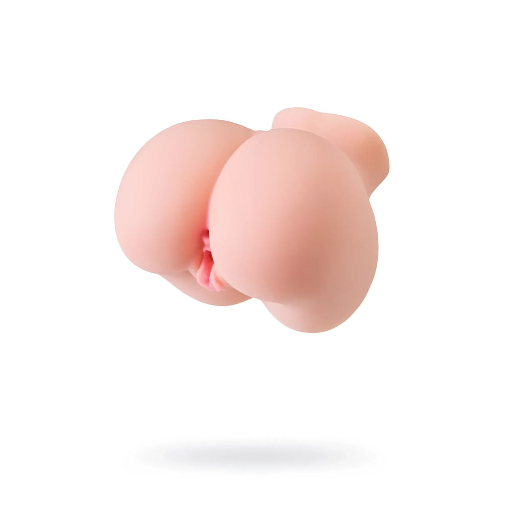 Pink silicone butt plug with small pink internal detail from juicy juicy butt masturbator giovanna product