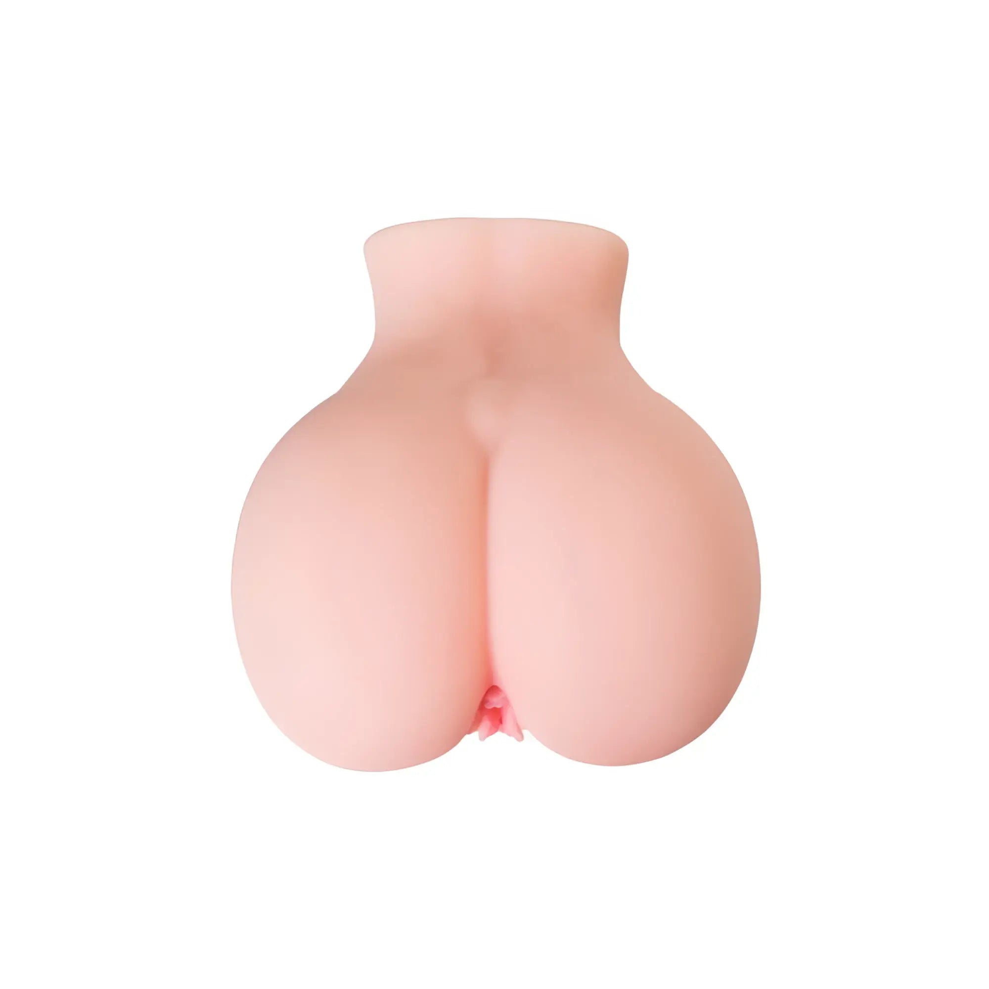 Pink silicone butt-shaped masturbator with realistic contours and small pink detail at base juic juic butt masturbator giovanna