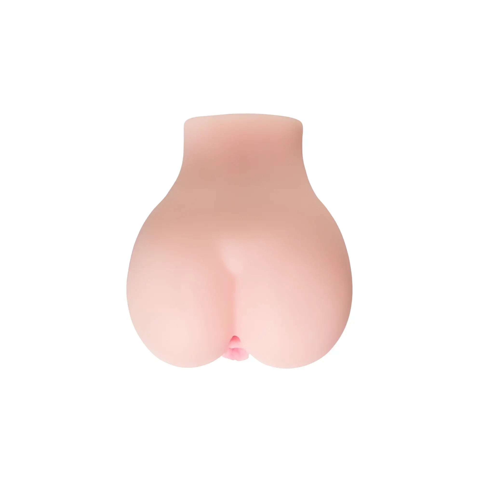 A realistic flesh-toned silicone butt plug with smooth glossy finish and subtle contours from juicy juicy butt masturbator paula