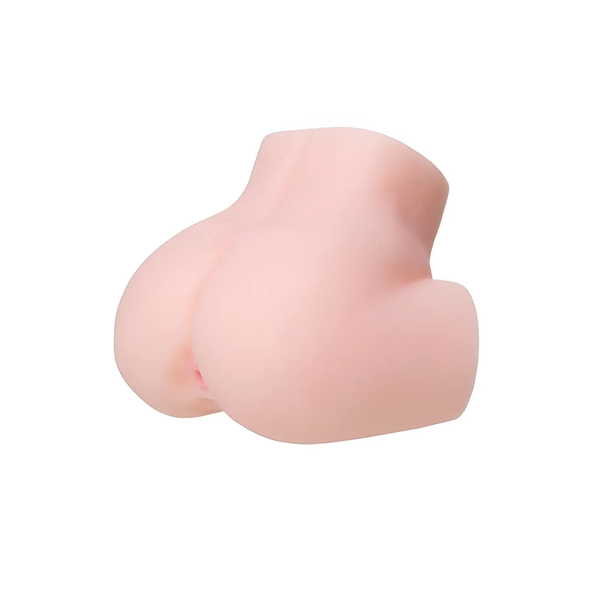 Pink silicone butt plug with realistic contours and smooth lifelike finish from juicy juicy pussy masturbator adele