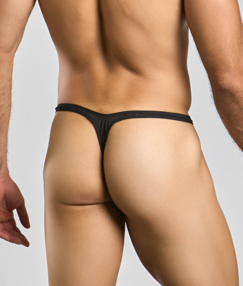 Justin + Simon XSJBU02 Men's Bulge Thong Mesh