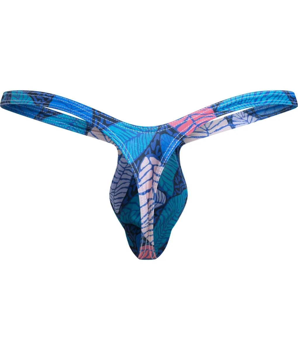 Justin + Simon XSJBU02 Men's Bulge Thong Wild Prints
