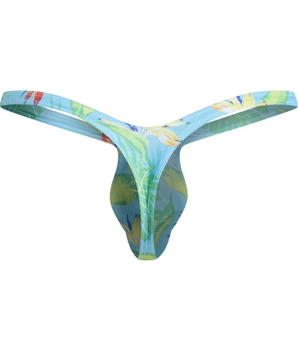 Justin + Simon XSJBU02 Men's Bulge Thong Wild Prints