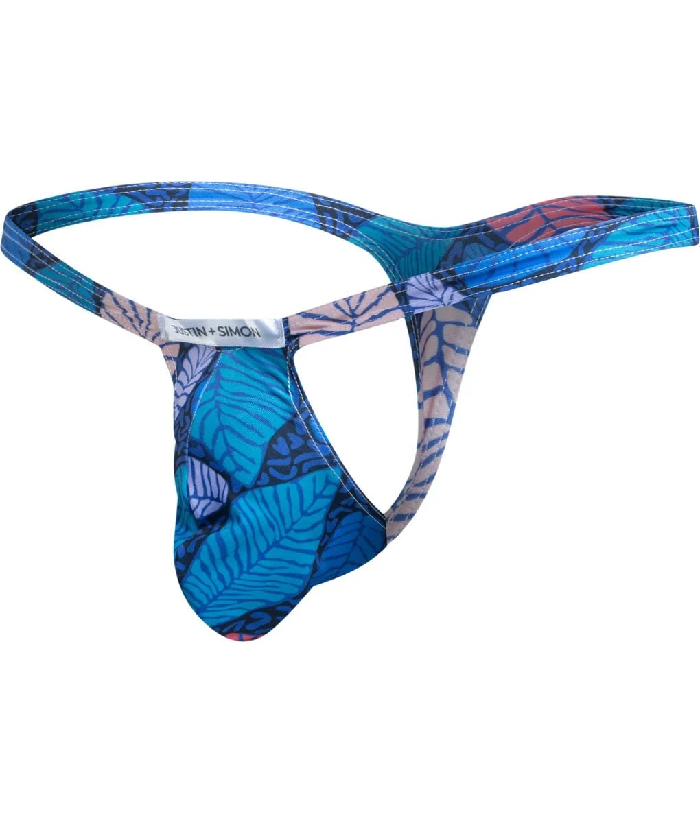 Justin + Simon XSJBU02 Men's Bulge Thong Wild Prints