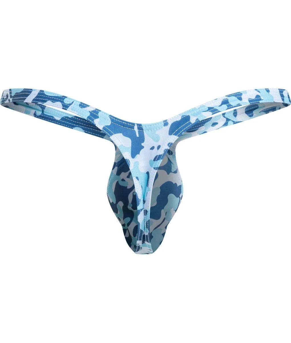 Justin + Simon XSJBU02 Men's Bulge Thong Wild Prints