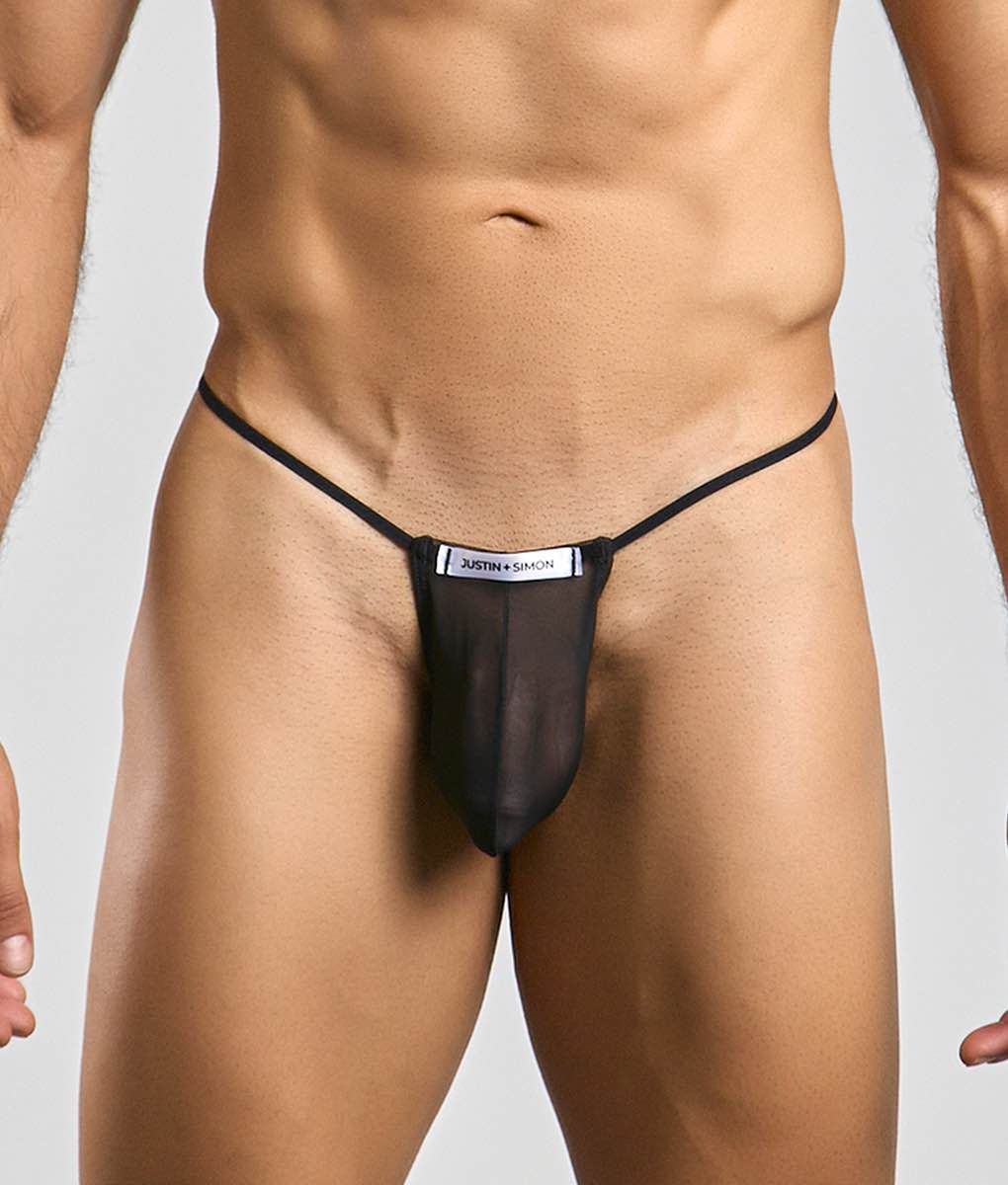 Justin + Simon XSJ02 Men's Classic G-String Bulge Mesh