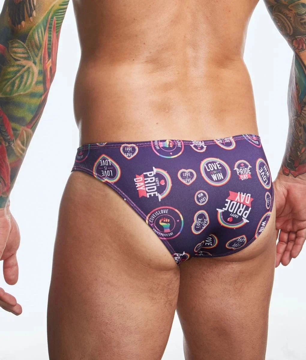 Justin + Simon XSJ01 Men's Classic Bikini Fun Prints
