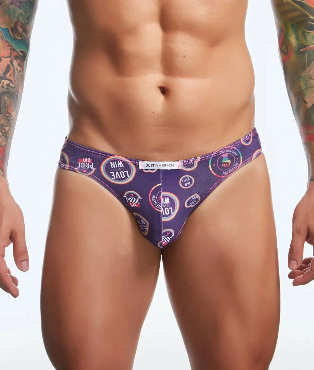 Justin + Simon XSJ01 Men's Classic Bikini Fun Prints