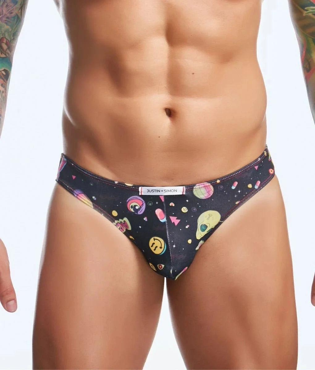 Justin + Simon XSJ01 Men's Classic Bikini Fun Prints