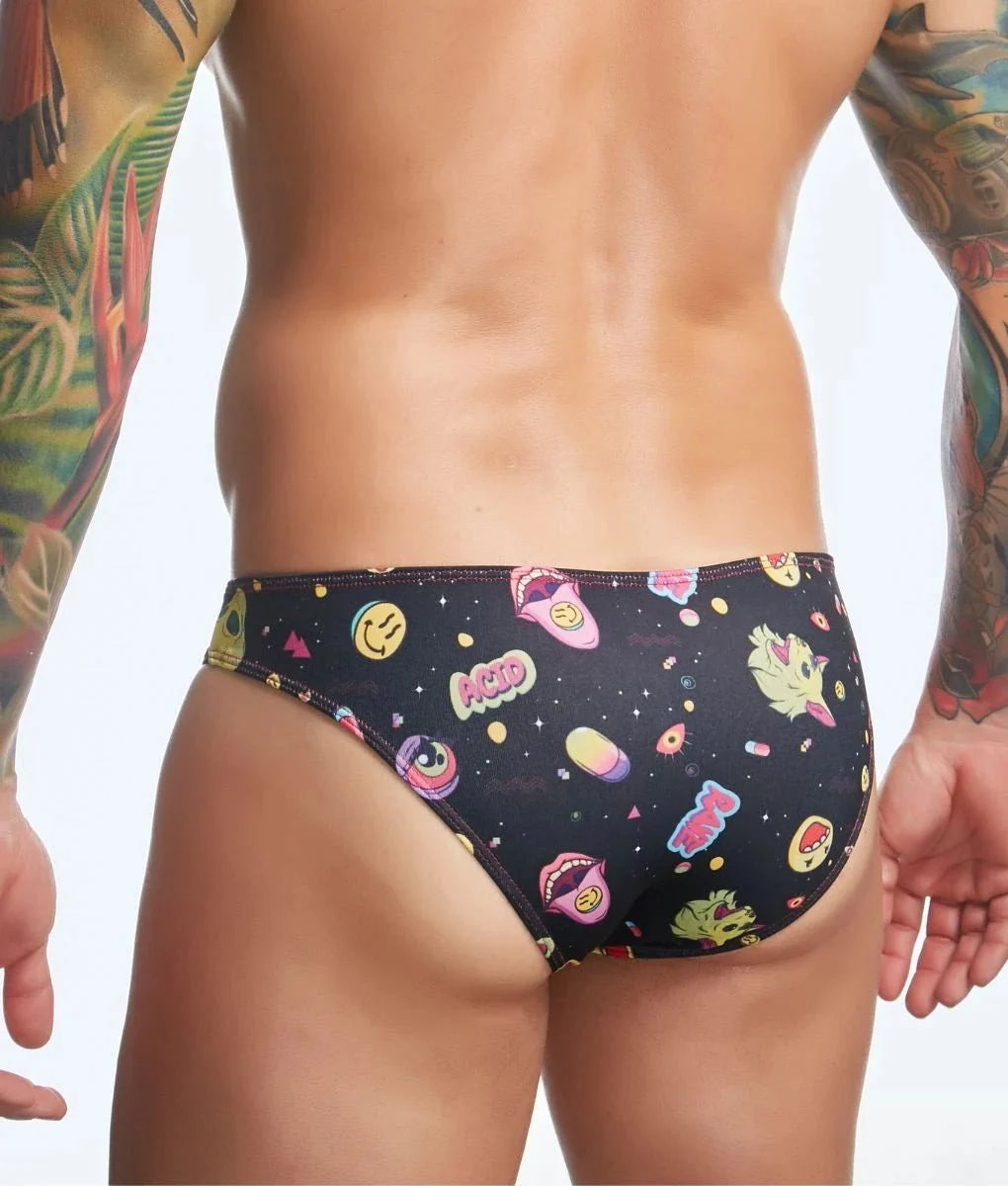 Justin + Simon XSJ01 Men's Classic Bikini Fun Prints