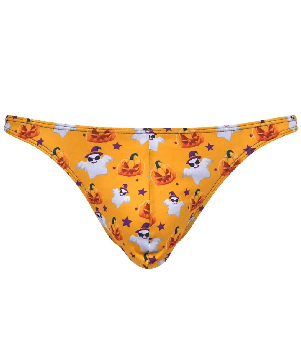 Justin + Simon Men's Halloween Print Classic Thong XSJ03