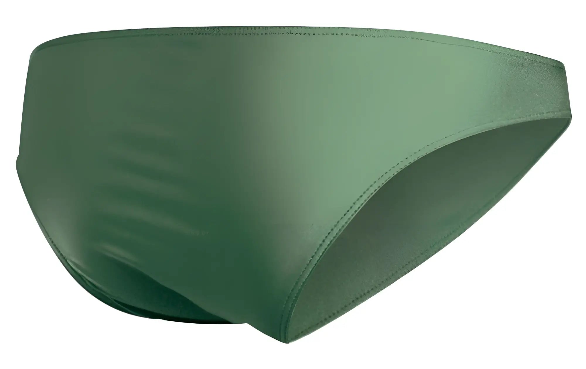 Justin simon XSJ01 classic bikini swim trunks in new green with sleek satin finish and subtle edge stitching