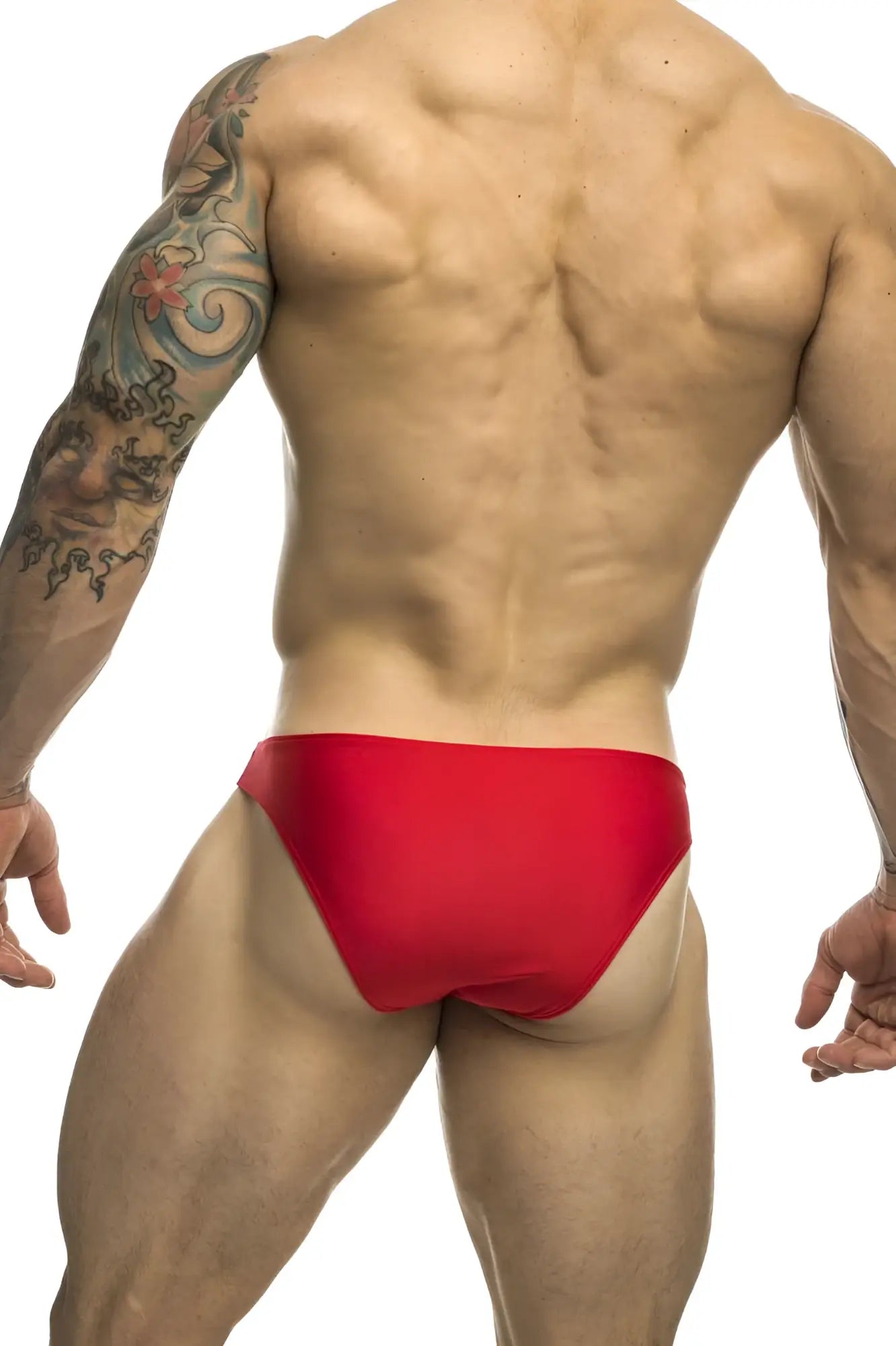 Red swim trunks justin simon xsj01 classic bikini color red featuring a lightweight quick-dry fabric