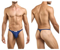 Justin simon classic blue thong with a small white label at the front in peach navy color