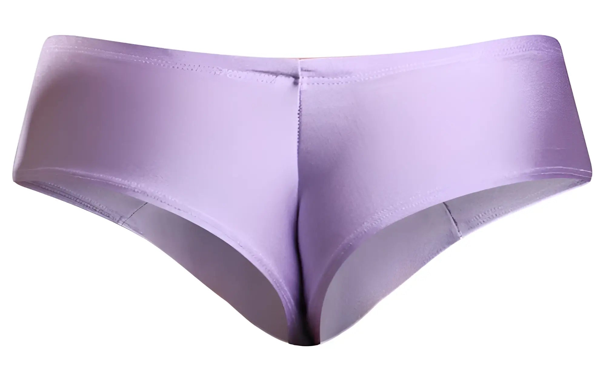 A sleek lavender justin simon xsj22 cheek brief with satin finish and subtle seam detailing