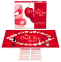 Red board game the oral sex game by kheper games featuring a circular track with cherries lips dice and pawns