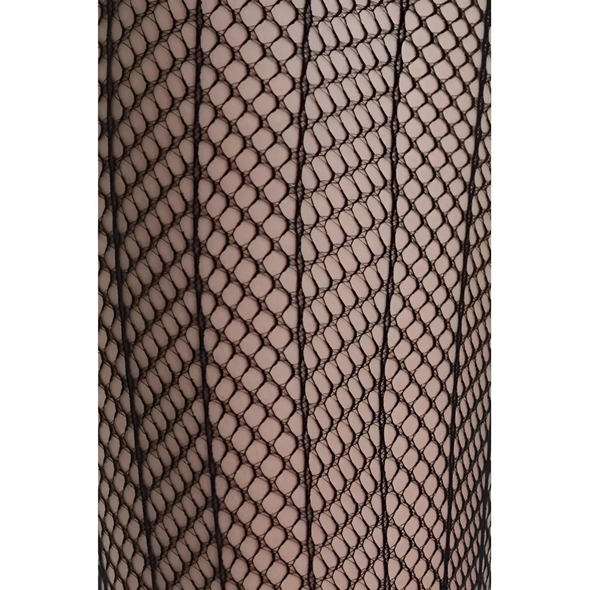 Black fishnet stockings with delicate diamond-patterned mesh design killer legs sensual arrow mesh tights black one size