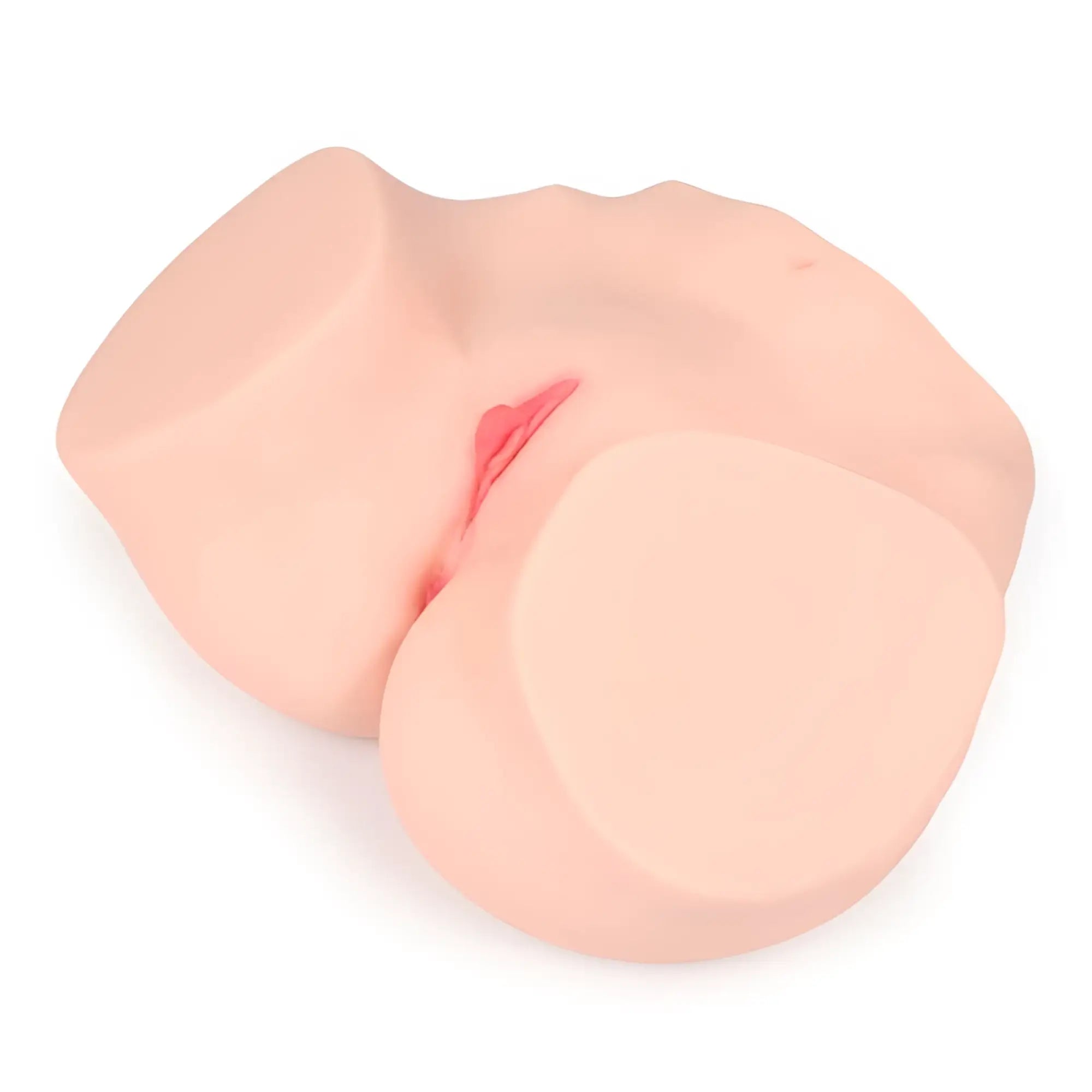 Pink silicone butt plug with small red internal detail in kokos hanna onahole 1 pussy and ass 1 1 torso product