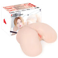 Beige silicone realistic female genital model from kokos onahole series for vaginal and anal use 3 butt 1 to 1 torso
