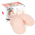 Beige silicone realistic female genital model from kokos onahole series for vaginal and anal use 3 butt 1 to 1 torso