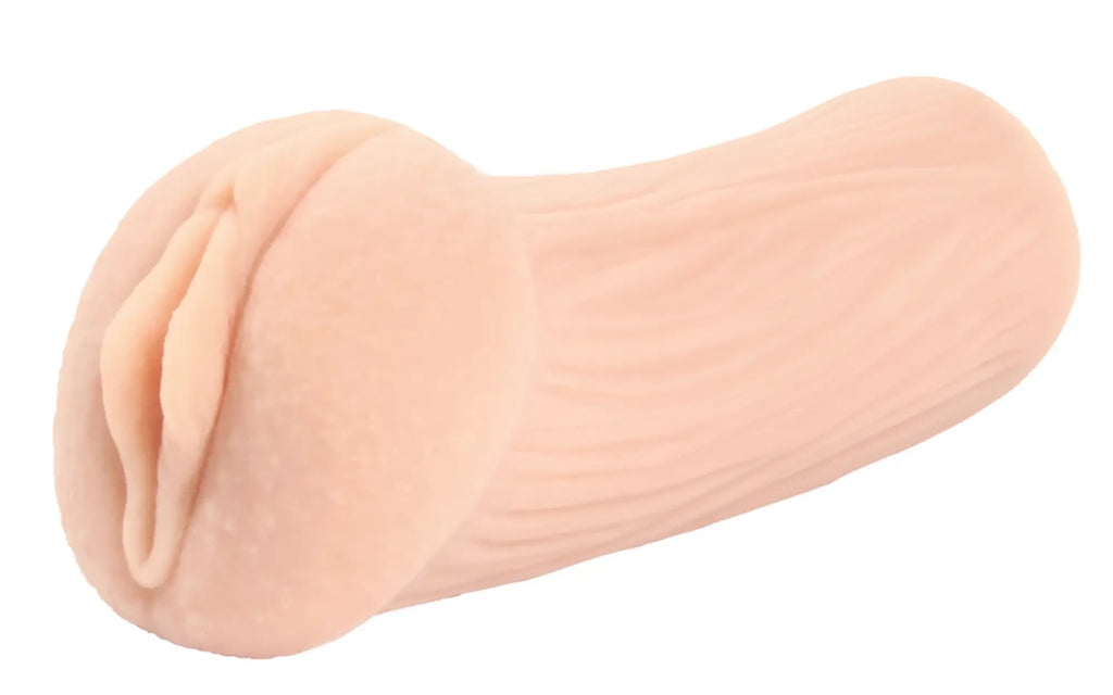 Beige silicone anal plug kokos masturbator elegance 1 with textured ridges and realistic anatomically shaped head