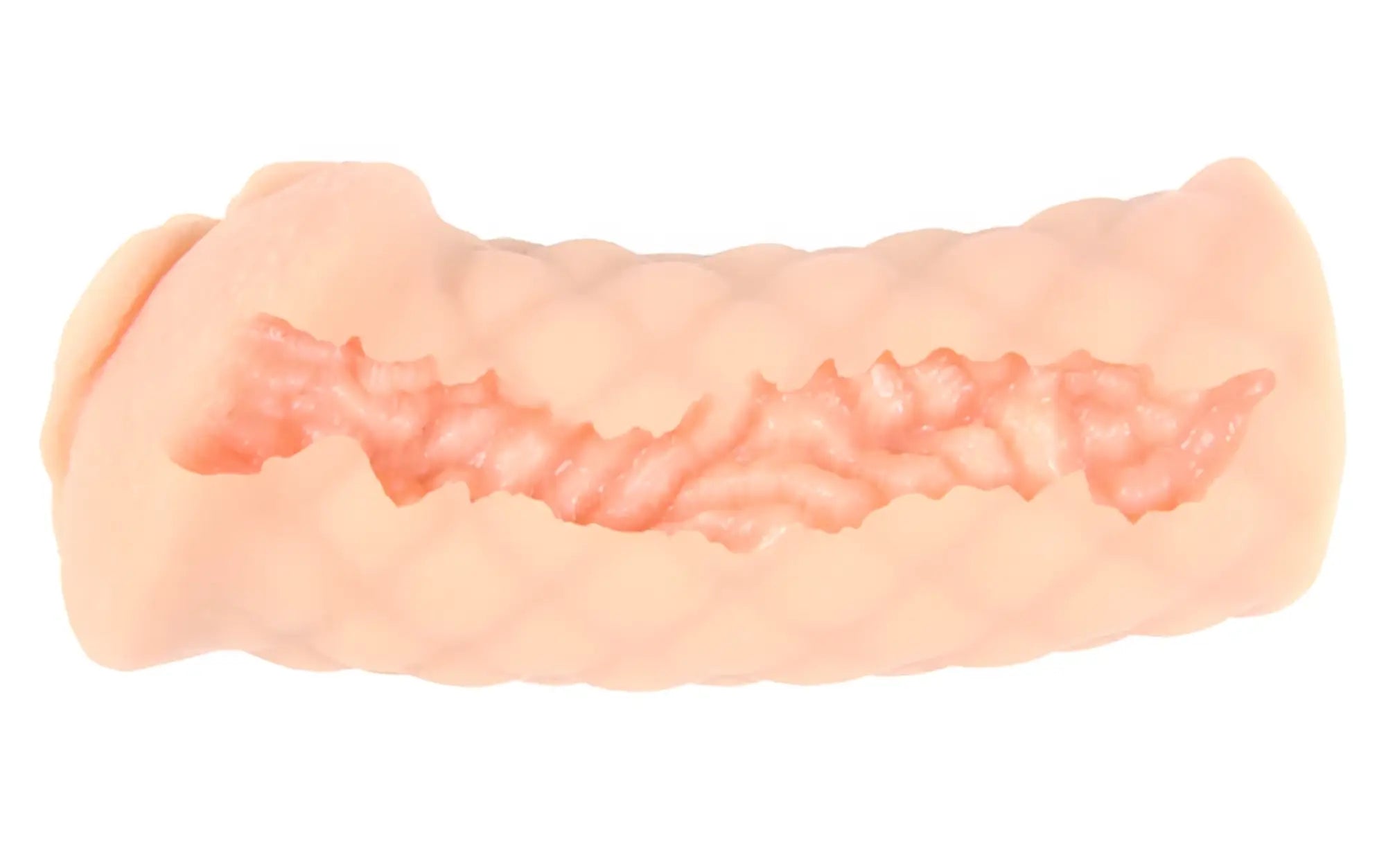 Pink silicone anal plug kokokos masturbator elegance 2 with textured bumpy surface and central groove