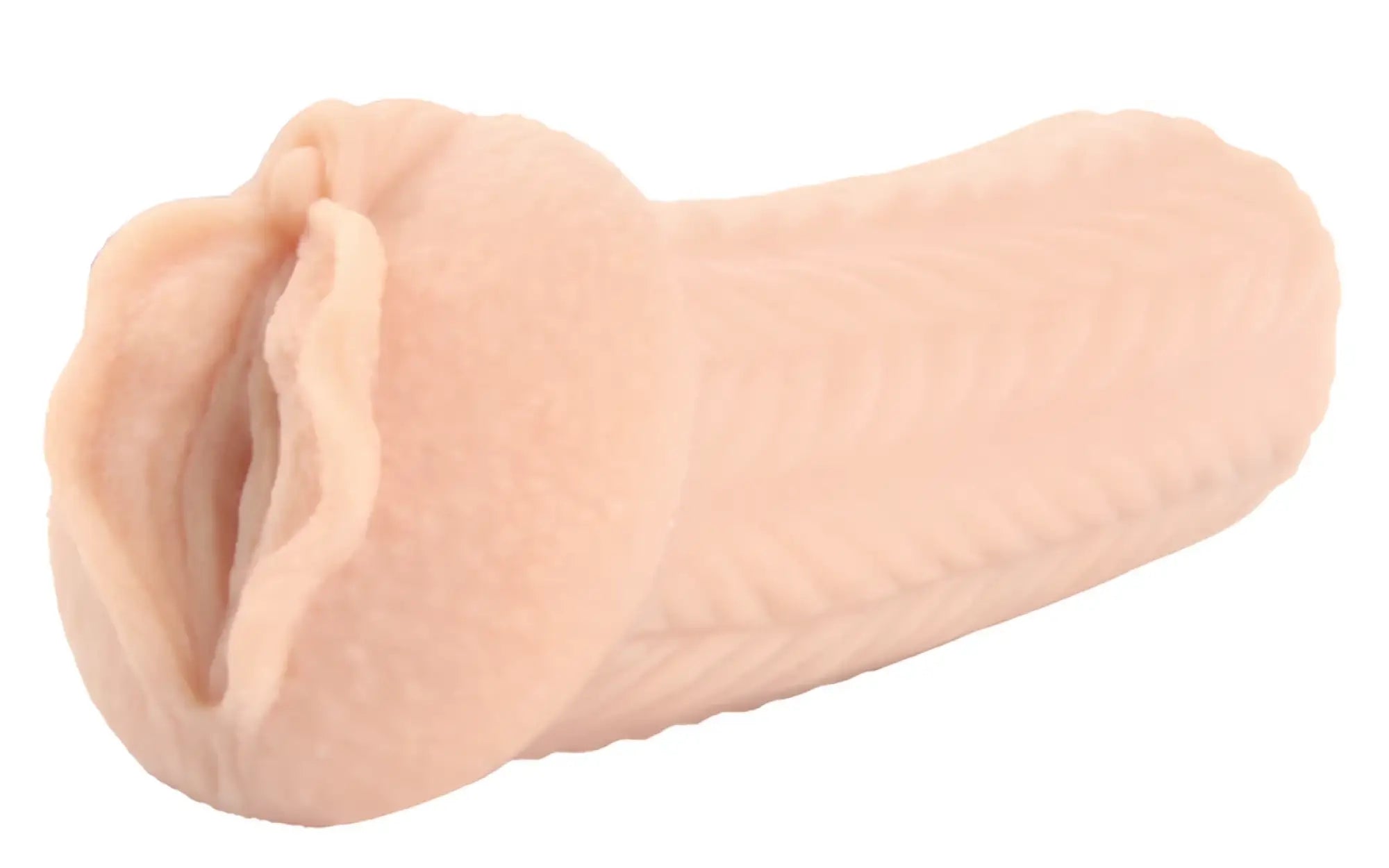 Pink silicone anal plug with textured ridges and flared flexible base from kokos masturbator elegance 4 product line