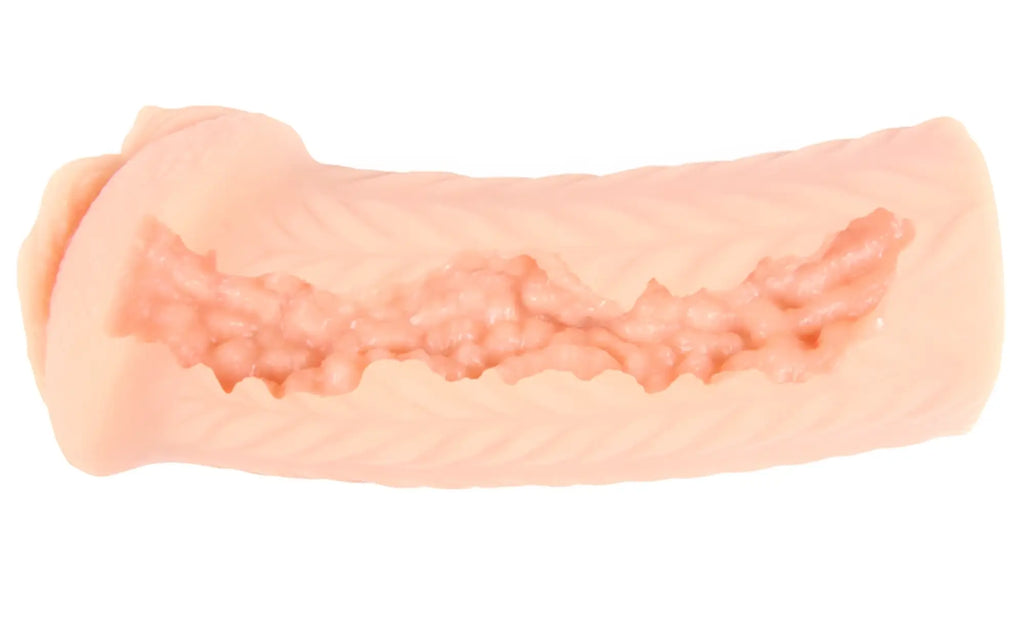 Pink silicone anal plug kokos masturbator elegance 4 with textured ridged surface and central groove