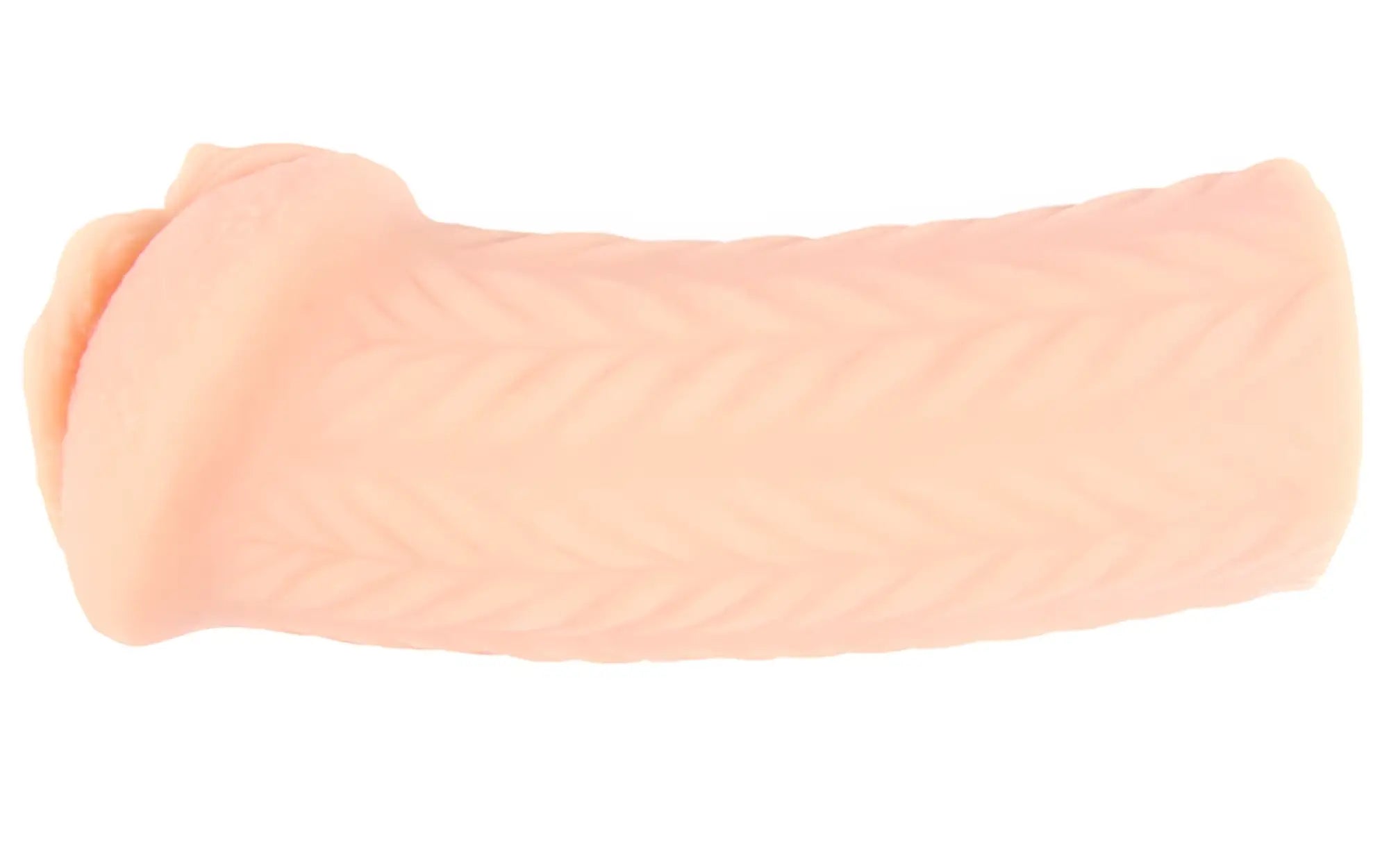 Pink silicone cock ring with textured wavy pattern from kokos masturbator elegance 4 for enhanced stimulation