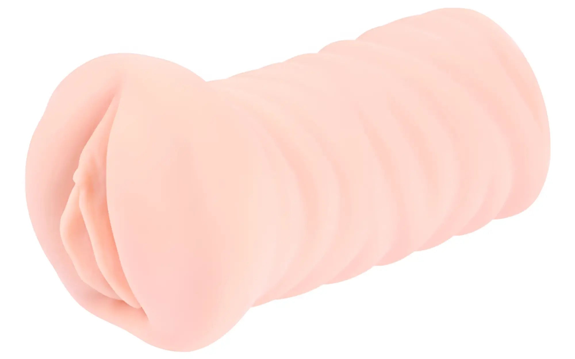 Pink silicone anal plug with ribbed texture from kokos masturbator nymph for enhanced stimulation