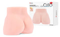 Pink silicone anal toy kokos mini hip cleo anal with smooth realistic buttocks design shown from the back side
