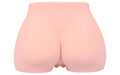 Pink silicone butt plug kokos real hip cherry with smooth realistic texture and rounded contours front side view