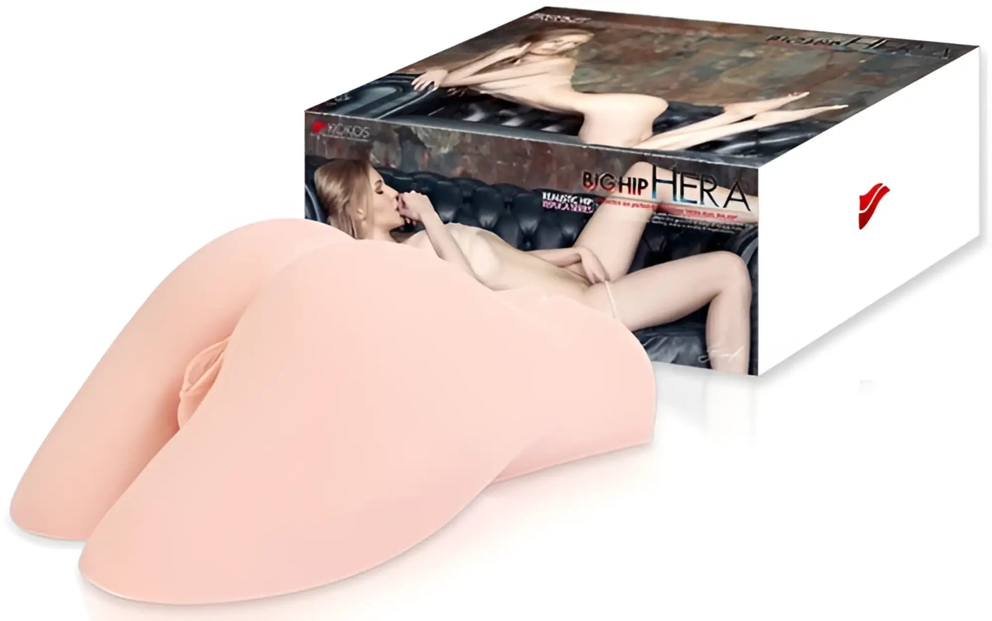 Pink silicone biphop hera toy from kokos real hip hera 1 to 1 designed for realistic use