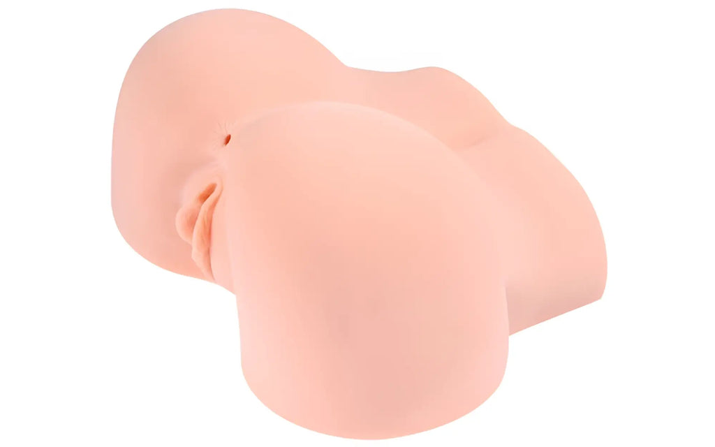 Pink silicone anatomical model of a human torso for kokos real hip olivia demonstrating realistic hip anatomy