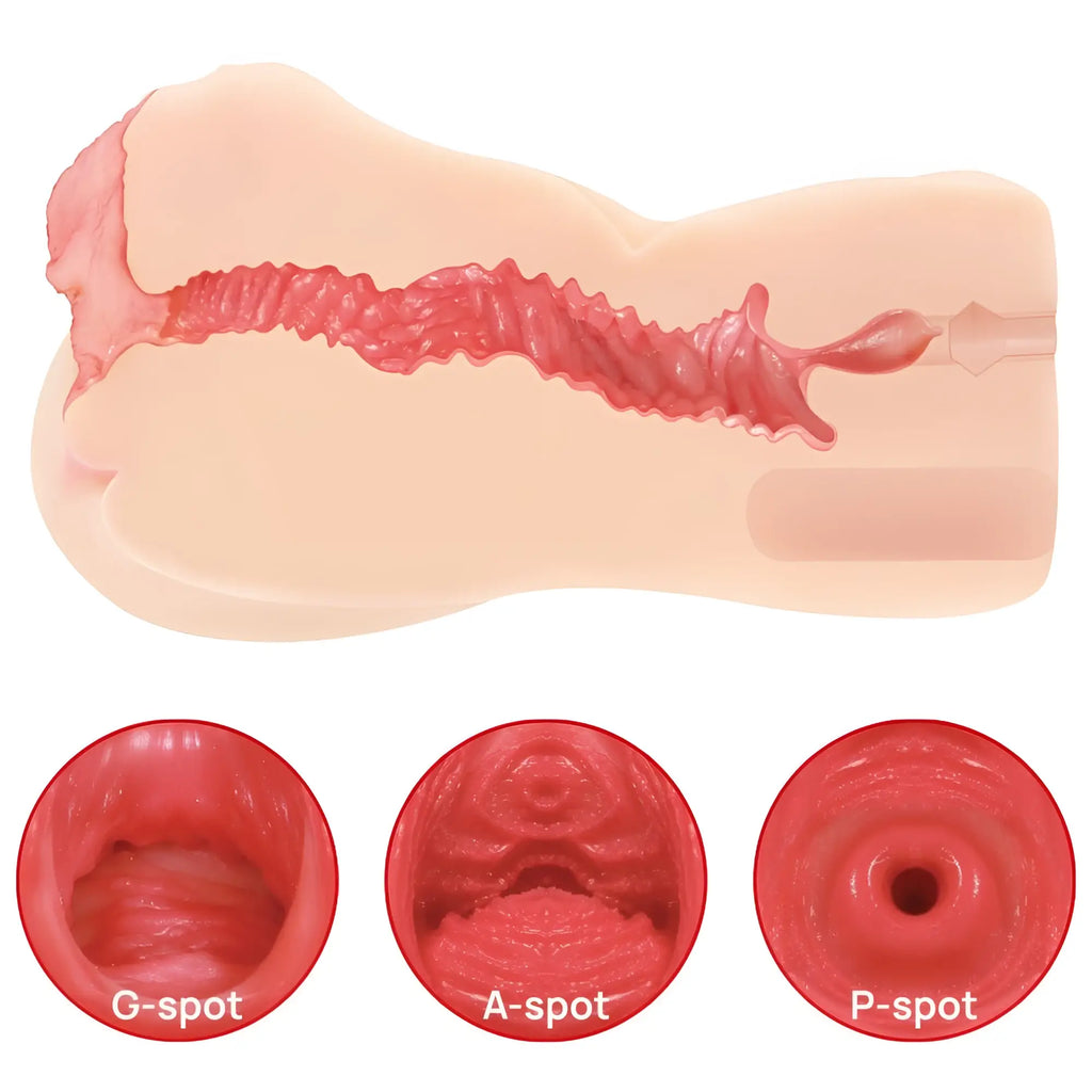 Pink silicone anal plug with textured ridges and stimulation zones for g-spot a-spot and p-spot by kokos vanilla onahole edn 4